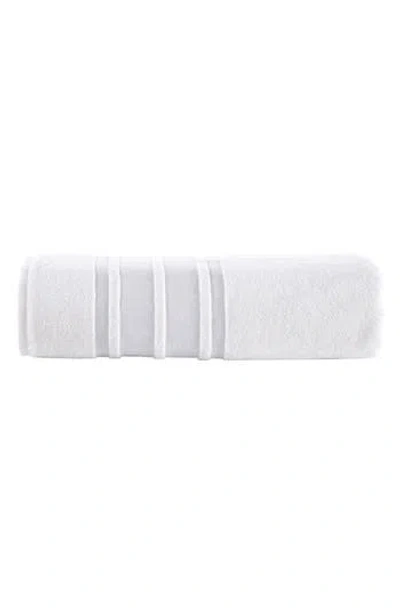 Brooks Brothers Bermuda Contrast Bath Towel In White