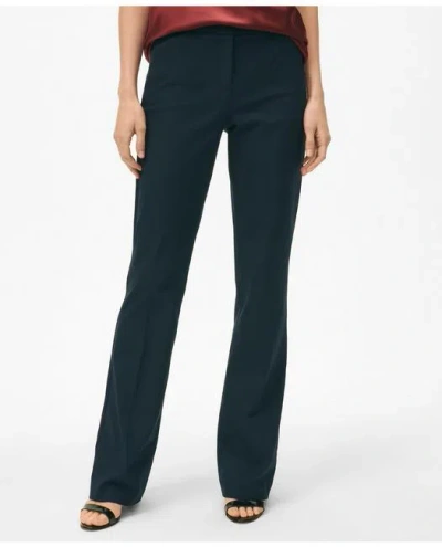 Brooks Brothers Bi-stretch Flare Pants In Navy
