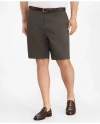 Brooks Brothers Big & Tall 10" Flat Front Stretch Advantage Chino Shorts | Grey | Size 54