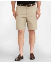 Brooks Brothers Big & Tall 10" Flat Front Stretch Advantage Chino Shorts | Khaki | Size 50