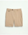 Brooks Brothers Big & Tall 9" Stretch Supima Cotton Poplin Shorts In Beige