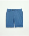 Brooks Brothers Big & Tall 9" Stretch Supima Cotton Poplin Shorts In Bright Blue