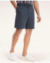 Brooks Brothers Big & Tall 9" Stretch Washed Canvas Shorts In Navy