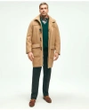 Brooks Brothers Big & Tall Classic Wool Duffle Coat In Beige