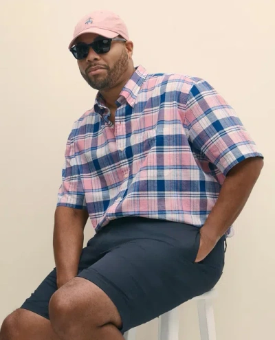Brooks Brothers Big & Tall Cotton Madras Sport Shirt In Multi