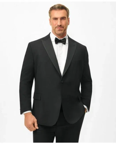 Brooks Brothers Big & Tall Explorer Collection Wool Tuxedo Jacket In Black