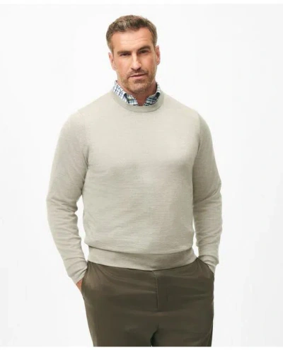 Brooks Brothers Big & Tall Ultimate Merino Wool Crewneck Sweater In Grey