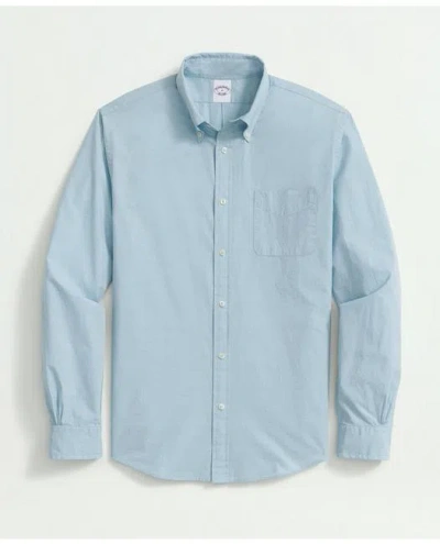 Brooks Brothers Big & Tall Friday Shirt, Poplin End-on-end In Marine Blue