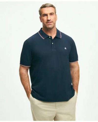 Brooks Brothers Big & Tall Golden Fleece Supima Tipped Polo Shirt In Navy