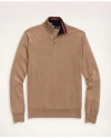 Brooks Brothers Big & Tall Merino Half-zip Sweater | Camel | Size 4x Tall In Camel