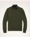 Brooks Brothers Big & Tall Merino Half-zip Sweater | Dark Green | Size 4x Tall