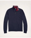 Brooks Brothers Big & Tall Merino Half-zip Sweater | Navy | Size 3x