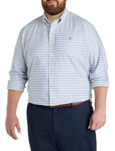 Brooks Brothers Big & Tall Non-iron Check Sport Shirt In Blue