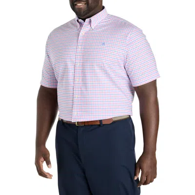 Brooks Brothers Big & Tall Non-iron Gingham Sport Shirt In Pink Blue Ging