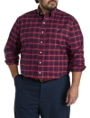Brooks Brothers Big & Tall Non-iron Sport Shirt In Zinfandel Tartan
