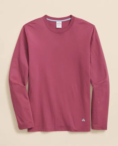 BROOKS BROTHERS BIG & TALL SUPIMA COTTON LONG-SLEEVE LOGO T-SHIRT