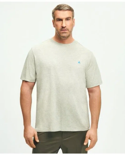 Brooks Brothers Big & Tall Supima Cotton T-shirt In Grey Heather