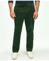 Brooks Brothers Big & Tall Wide Wale Corduroy Pants In Dark Green