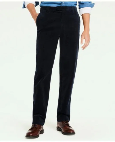 Brooks Brothers Big & Tall Wide Wale Corduroy Pants In Dark Navy