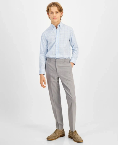 Brooks Brothers Kids' Big Boys Classic Dress Pants In Light Gray