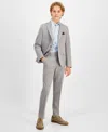 Brooks Brothers Big Boys Classic Fit Stretch Suit Jacket In Light Gray