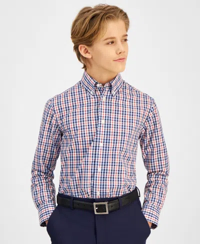 Brooks Brothers Kids' Big Boys Classic Long Sleeve Dress Shirt In Blue,red  | ModeSens