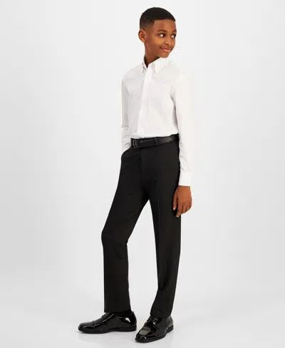 Brooks Brothers Kids' Big Boys Classic Machine Washable Dress Pants In Black