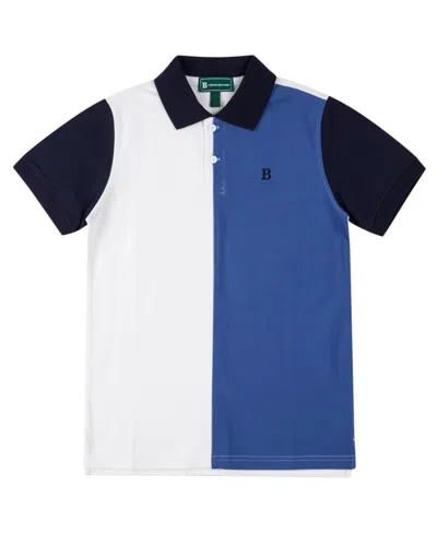 Brooks Brothers Kids' Big Boys Colorblock Polo Shirt In Blue