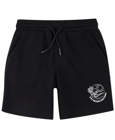 Brooks Brothers Kids' Big Boys French Terry Shorts In Black