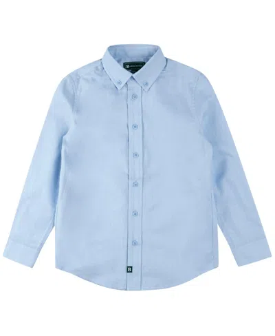 Brooks Brothers Kids' Big Boys Long Sleeve Oxford Shirt In Light Blue
