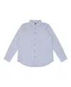 Brooks Brothers Big Boys Pinstripe Woven Long Sleeve Oxford Shirt In Light Blue