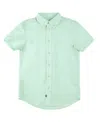 Brooks Brothers Big Boys Short Sleeve Button Up Shirt In Light Green