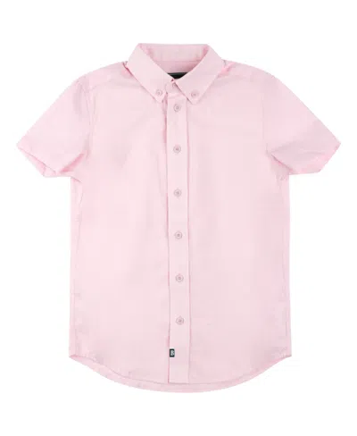 Brooks Brothers Kids' Big Boys Short Sleeve Button Up Shirt In Light Pink