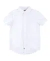 Brooks Brothers Big Boys Short Sleeve Button Up Shirt In White