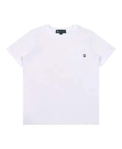 Brooks Brothers Kids' Big Boys Short Sleeve Pocket T-shirt In White
