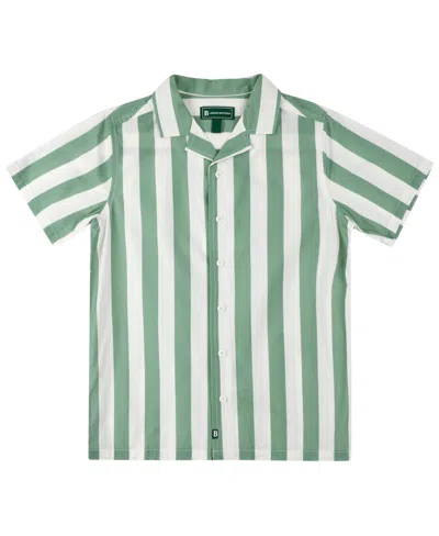 Brooks Brothers Kids' Big Boys Striped Camp Shirt