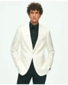 Brooks Brothers Black Fleece Peak Lapel Dinner Jacket In Silk Dupioni In White