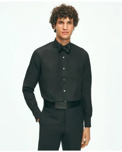 Brooks Brothers Black Fleece Pleated Londoner Collar Tuxedo Shirt In Sea Island Cotton
