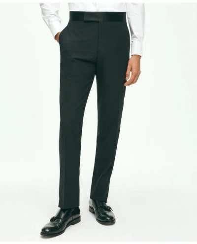 Brooks Brothers Black Fleece Tuxedo Pants In Wool-silk