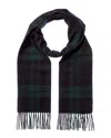 Brooks Brothers Black Watch Wool & Cashmere-blend Scarf In Blue