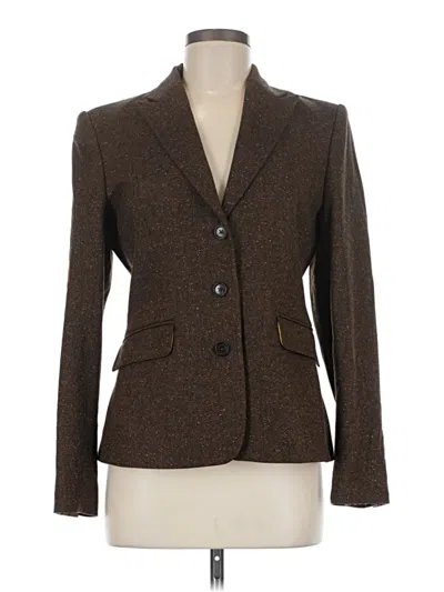 Pre-owned Brooks Brothers Blazer Jacket In Brown