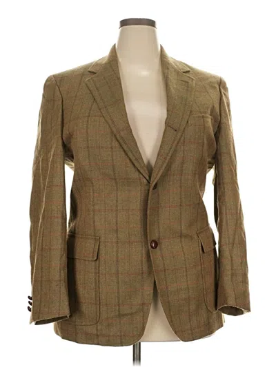 Pre-owned Brooks Brothers Blazer Jacket In Brown