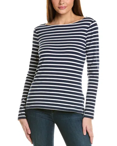 Brooks Brothers Boatneck Shirt In Blue