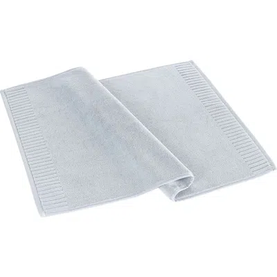 Brooks Brothers Border Bath Mat In Silver