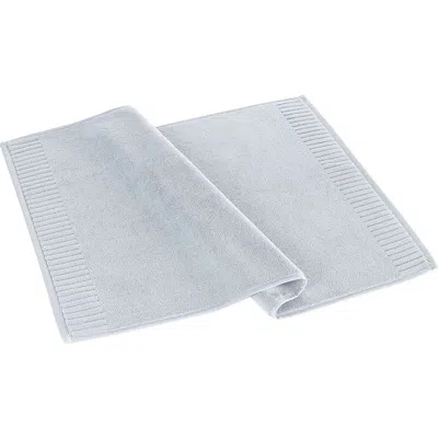 Brooks Brothers Border Bath Mat In Gray