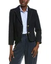Brooks Brothers Boucle Blazer In Black