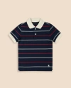 Brooks Brothers Boys Cotton-blend Pique Polo Shirt In Multi