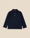 Brooks Brothers Boys Cotton-blend Pique Polo Shirt In Blue