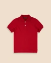 Brooks Brothers Boys Cotton-blend Pique Polo Shirt In Red