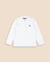 Brooks Brothers Kids'  Boys Cotton-blend Pique Polo Shirt In White